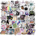 Miniatyrbillede 1 af 5: Stickers til vandflasker, 50 stk. Boho-stickers til voksne, søde vandtætte stickers til bærbar computer, bil, skateboard osv.