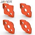 Miniatyrbilde 1 av 5: 4-delt radius jig router mal for trebearbeidingsverktøy, høy hardhet ABS + CNC router jig mal vinkel T10 T15 T20 T25 T30 T35 T40