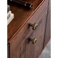 Miniatyrbillede 2 af 5: Antik messing skabsknapper vintage retro skuffe træk køkken skab badeværelse kommode skab hardware håndtag zink legering 2 pakke