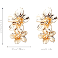 Miniatyrbillede 4 af 5: Boho Blomster Ørestikker til Kvinder Piger Blomsterformet Daisy Øreringe med Guld Bud