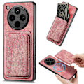 Pikkukuva 1 / 5: Retro-nahka + TPU-puhelinkotelo irrotettavalla korttipaikalla Oppo Find X8 Pro 5G -puhelimelle Pink