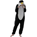 Pikkukuva 1 / 4: Ihoa myötäilevä unisex-aikuisten Sie-pyjama, eläinasu, yöasu Penguin Large