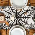 Pikkukuva 4 / 5: Hämähäkinseitti pöytäjuoksija, Halloween-juhlapöydän koristeet sisä- ja ulkotiloihin, kodin juhlakoristeet 33,02 x 182,88 cm