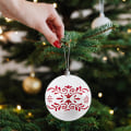 Miniatyrbilde 4 av 5: 52 stk julekuler sett, røde julekuler til juletre bryllupsfestdekor for innendørs eller utendørs juledekorasjoner
