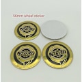 Miniatyrbilde 1 av 5: 4 stk. 56 mm 60 mm Chrysler 300C Bilhjul Senterdeksel Navkapsel Resin Badge Emblem klistremerke for 300 Sebring Pacifica|Hjulsenterkapsler| 56mm yellow sticker