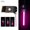 Miniatyrbillede 1 af 5: Opladelig LED Cykel Baglygte Ultra Lys Mountainbike LED Advarselslys Cykellygte Cykel pink
