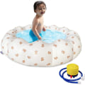 Miniatyrbilde 1 av 5: Oppblåsbar babybasseng, bærbar plaskebasseng for babyer 0-3 år, jenter og gutter, 35,4 x 9,8 tommer (ca. 89,9 x 24,10 cm) (bjørnehode)