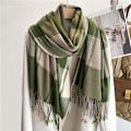 Miniatyrbillede 5 af 5: Dame Vinterhalstørklæde Cashmere Feel Pashmina Sjal Wraps Bløde Varme Tæppe Halstørklæder til Kvinder BX11