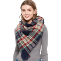 Miniatyrbillede 1 af 5: Ternet Tartan Plaid Tørklød Blødt Varm Sjal Kappe Tæppe Halstørklæder Fashion Wrap