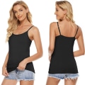 Miniatyrbillede 5 af 5: 5 stk. Basic Camisole Justerbar Camisole Spaghetti Stroptank Top til Kvinder og Piger (Stor)