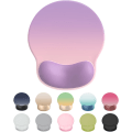 Miniatyrbild 1 av 5: Musmatta handledsstöd, bekväm handledsstöd för musmatta, lindrar handledssmärta gelmusmatta, halkfri gummibas (gradient rosa lila)