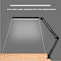 Miniatyrbilde 5 av 8: LED-skrivebordslampe, svingarm-skrivebordslampe med klemme, 3 lysstyrke- og 10 lysstyrkemodus for øyevern, hjemme- og kontorleselampe med 360° rotasjon