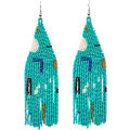 Miniatyrbillede 1 af 5: Heyone Lange Perleøreringe \2013 Boho Native Håndlavede Perle Tassel Øreringe til Kvinder og Piger, Bohemian Store Statement