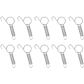 Miniatyrbillede 1 af 5: 10 stk. Kaninbur Dør Metal Finger Spring Latch Hook Multifunktionel Dyr Bur Dør Spring Latch til Fastgørelse af Små Dyr, Kanin