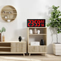 Miniatyrbild 4 av 7: Stor digital väggklocka med digital display grön