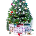 Miniatyrbilde 4 av 5: 12 stk. julekulepynt, julekuler, matte og blanke juletrepynt glitrende juletrepynt ∅ 6CM (blå)