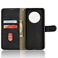 Miniatyrbild 4 av 5: För Oppo Reno12 F 5G Fodral Skin-Feel Läder Plånbok Folio Flip Anti-Drop Telefonskal Black