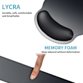Miniatyrbillede 3 af 4: Håndledsstøtte til tastatur og musemåtte med håndledsstøtte, memory foam-sæt til spil og kontor, behagelig og let for nem (Gradient8)