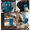 Miniatyrbillede 5 af 5: Kaffe Krus 17oz - Isoleret Kaffe Rejsekrus Spildsikkert med Lækagesikkert Låg Vakuum Rustfrit Stål Termos Kaffe Kander