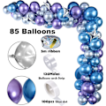Pikkukuva 4 / 5: 109PCS Ulkoavaruus Syntymäpäiväjuhlan Koriste Metalli Ilmapallo Garland Arch Kit Onnellinen Syntymäpäivä Galaxy Raketti Astronautti Kuu Tähtifolio Ilmapallot