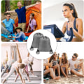 Miniatyrbilde 5 av 5: 2 stk. grå snørebåndsryggsekker Sports Cinch Sack String Bags Drawstring Gym Bag Draw String Backpack Bulk Swimming String Bags