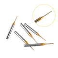 Miniatyrbillede 5 af 5: 10 stk. Tungsten Carbide Titanium Coating Fræser Værktøj Bor Bit Lige Skaft Fræser Til Udskæring Gravering