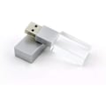 Miniatyrbild 3 av 4: 16 GB helt ny kristalltransparent rektangulär äkta USB 3.0 flash-enhet silver