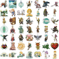 Miniatyrbillede 4 af 5: The Legend of Zelda Tears of The Kingdom-spilklistermærker, 50 stk. vinyl-vandtætte klistermærker til bærbar computer, kofanger, skateboard (The Legend)Mærke: MINRAIN