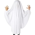 Miniatyrbilde 4 av 5: Spøkelseskostyme Unisex Barn og Voksen Halloween Fancy Cosplay Gutt Hvit Boo Spøkelseskappe Barn Skummel Knask eller Knep (Smiling face) M(94CM)