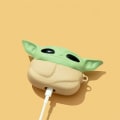 Miniatyrbillede 4 af 4: Kompatibel med Airpods-etui, sødt tegneserieand-karakter silikone Airpod sjovt cover, Kawaii nøglering design-skin, modeetuier (AirPods 1/2, Alien)