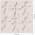 Miniatyrbillede 2 af 5: Julemand Fondant Siliciumforme, Silikone Chokolade Slikform til Jul Fødselsdagsfest Kage Dekoration Cupcake