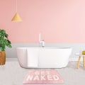 Miniatyrbillede 4 af 5: Få Nøgen Bademåtte Pink，Sød Pink Badeværelse Tæpper，Sjovt Blødt Mikrofiber og Super Absorberende Bademåtter，Sjov Skridsikker，Maskinvaskbar Bademåtte，32\" x 20\"