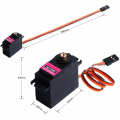 Miniatyrbild 3 av 5: 6-pack MG996R metall digital servo med hornarm kompatibel med Ardu ino smartbil, robotbåt RC-flygplan