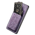 Miniatyrbilde 4 av 5: For Oppo Find X8 Pro 5G Deksel Retro Lær+TPU Telefondeksel med Avtakbar Kortlomme Purple