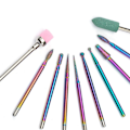 Miniatyrbild 3 av 5: Nagelborr set, diamant nagelborr set för nagelborr e-fil, salong hem nagelvårdsprodukter