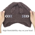 Miniatyrbilde 4 av 5: Dame Vinterlue Lue Varm Myk Stretch Slouchy Skully Strikket Lue