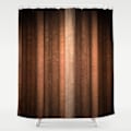 Pikkukuva 2 / 5: Oranssi kupari ja vaalean persikka abstrakti syksy viileä lasi tekstuuri vintage ombre design kylpyhuone verho vedenpitävä kangas suihkuverho, 72x72