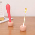 Miniatyrbilde 4 av 5: Mini Keramikk Håndlaget Par Tannbørsteholder Stativ for Baderom Vanity Benkeplater, Peach, Pakke med 2
