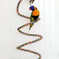 Miniatyrbillede 4 af 5: Fugletov Perch, Papegøje Legetøj Reb Bungee Fugle Legetøj 1M