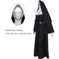Miniatyrbillede 2 af 5: Nonne-kostume Plus Size Scary Nonne-outfit Præst Halloween-kostume Sort
