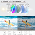 Miniatyrbillede 4 af 5: Solbriller til kvinder Polariseret Oversize Trendy Solbriller Mode Damebriller S85