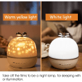 Miniatyrbillede 4 af 5: Børns projektionslys, 360° roterende baby natlys projektor LED 6 temaer natlys stjernehimmel projektion 6 tilstande loft