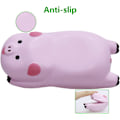 Miniatyrbillede 3 af 4: Opgraderet ergonomisk håndledsstøtte (2-pak) - Musemåtte Memory Foam håndledsstøttepude Hvilepude Måtte til kontorcomputer bærbar computer (Pink)