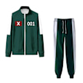 Pikkukuva 1 / 5: Squid Games -asu, Squid Games -asu lapsille, Squid Games -verryttelypuku, korealainen kansanpeli -asu, Squid Games -lasten asu, Cosplay Dark Green A,100 cm