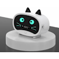 Miniatyrbild 2 av 5: Klocka med tecknad katt, dubbla alarmklockor, Bluetooth-högtalare, handsfree-samtal