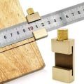 Miniatyrbild 1 av 4: Mässing Stål Linjal Linjal Stopp Linjal 30Cm Linjal Mässing Linjal Med Växel Linjal Positioneringsblock Parallell Linjal
