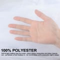 Miniatyrbilde 2 av 5: Myggnetting, Stor Polyester Myggnetting Seng Myggnetting for Enkelt- og Dobbeltsenger, Hvit