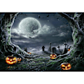Pikkukuva 1 / 5: Halloween-tausta valokuvaukseen Kauhuelokuvan tausta Pelottava kurpitsa Kuutausta Juhlan koristeluun Studiotarvikkeet 11897 (8x6FT)