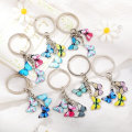 Miniatyrbillede 2 af 2: Multicolor Butterfly Pendant Keyring Butterfly Keychain Farverig Butterfly Cute Bag Charm til Kvinder, Style B