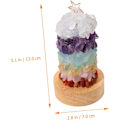 Miniatyrbillede 4 af 5: Krystal Natlampe Krystal Rock Lamper Natlampe USB Saltlampe Salt Krystallampe Bordlampe Farverig Natlampe Julepynt